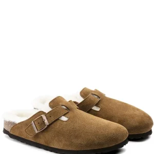 Mujer Birkenstock Zuecos | Zapatos De Confort<Zueco Boston Lana Borrego Mink