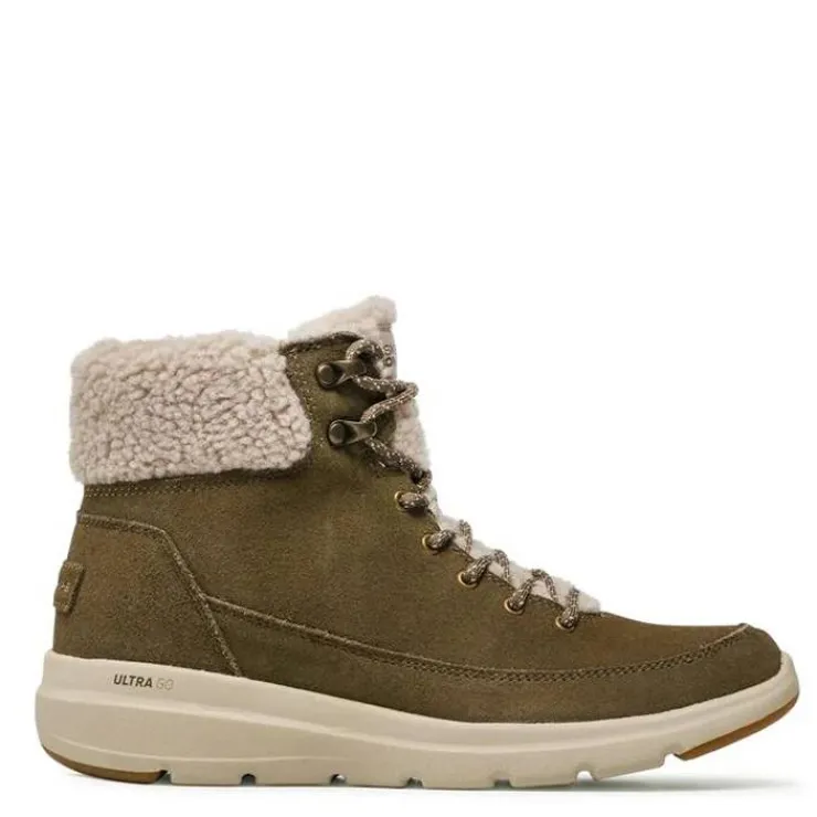 botn_skechers__kaki_0.webp Mujer Skechers Botas Y Botines<Botín 16677