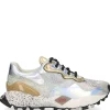 Mujer Exe Zapatillas Deportivas<Zapatillas 134-8 Grey Silver Gold Lea